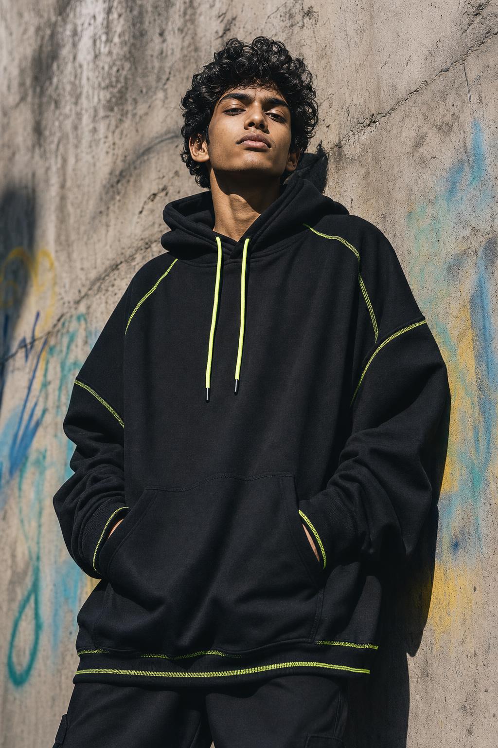 Static Neon Hoodie