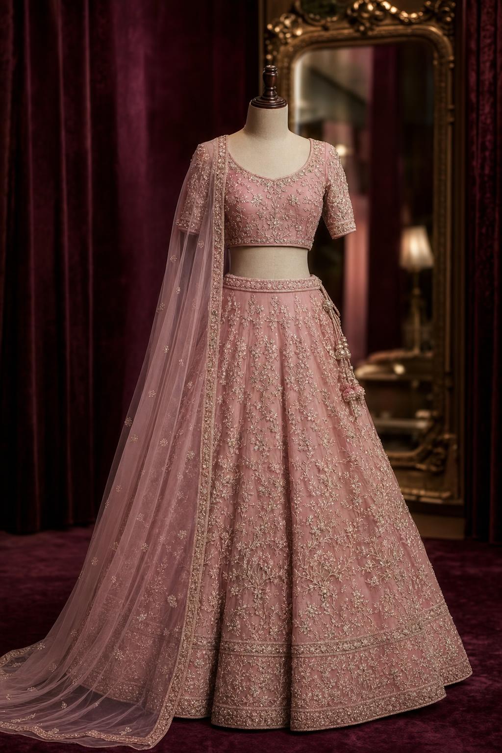 The Blush Pastel Bridesmaid Lehenga