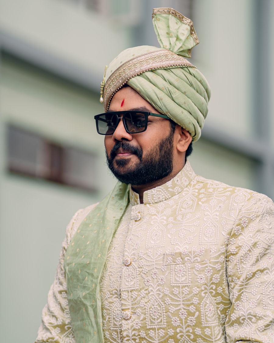 The Powder Blue Indo-Western Sherwani