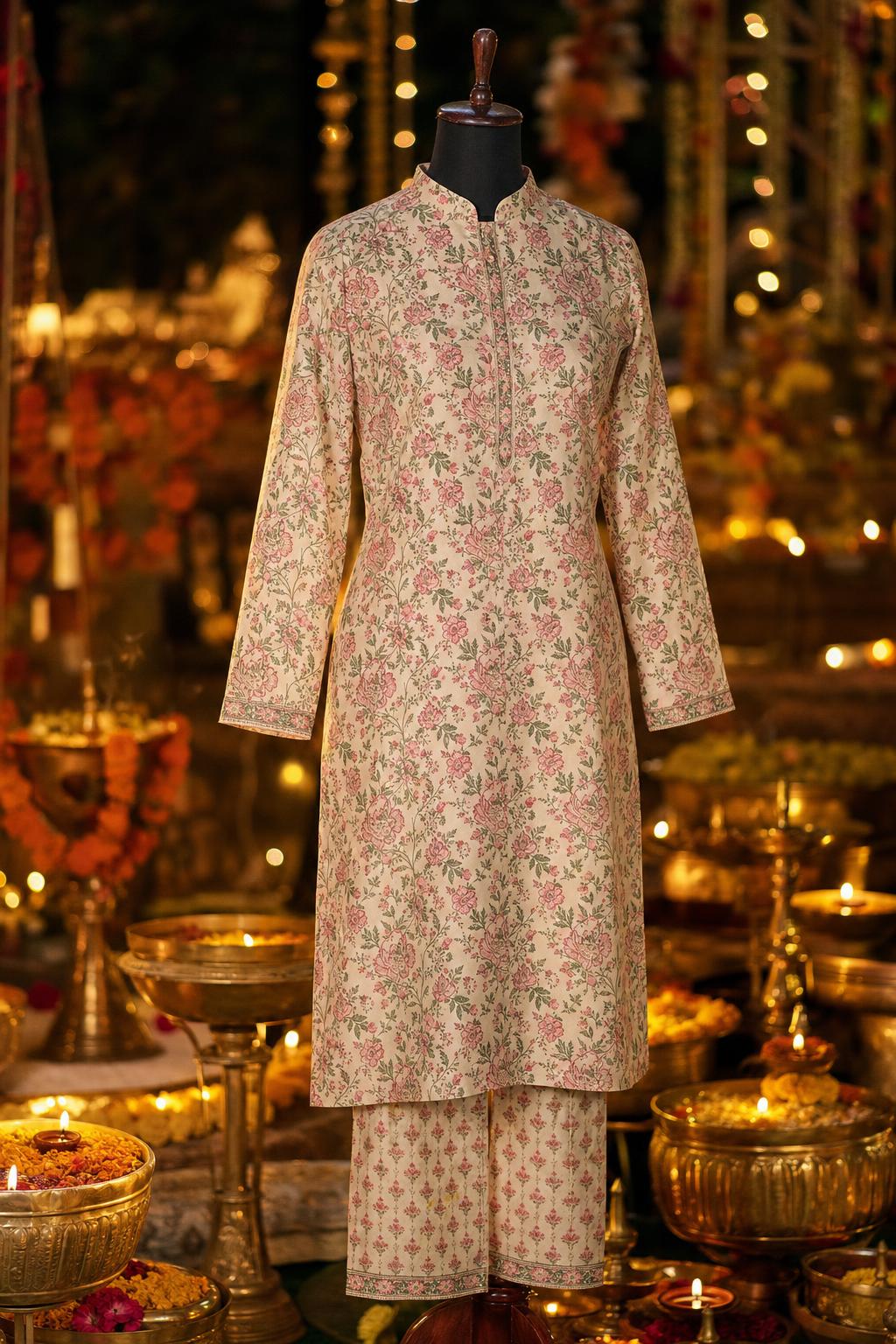 Mehendi Print Kurta
