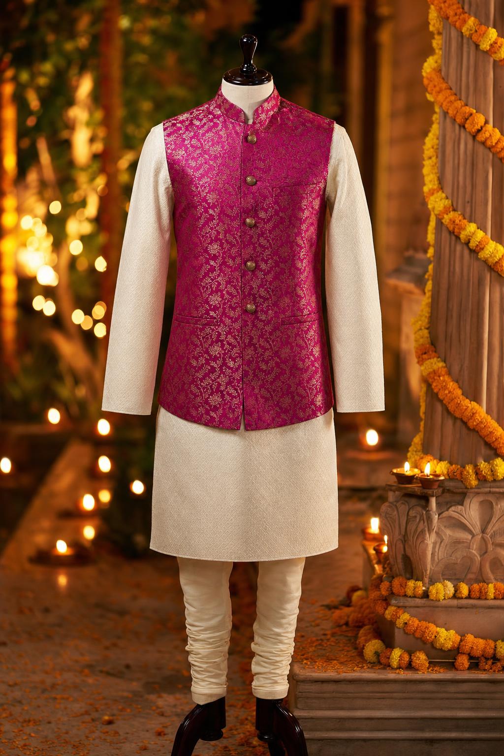 Sangeet Nehru Jacket Set