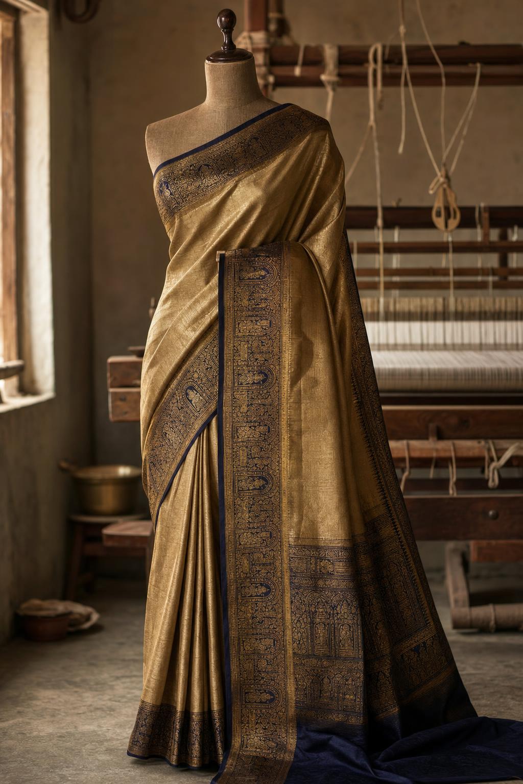 The Antique Gold Kanjivaram