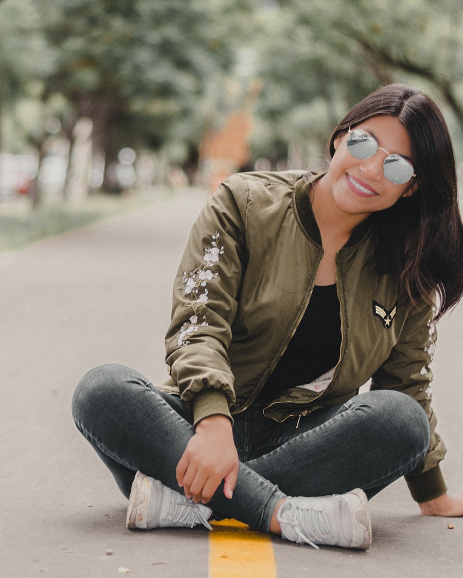 Cropped Bomber Jacket