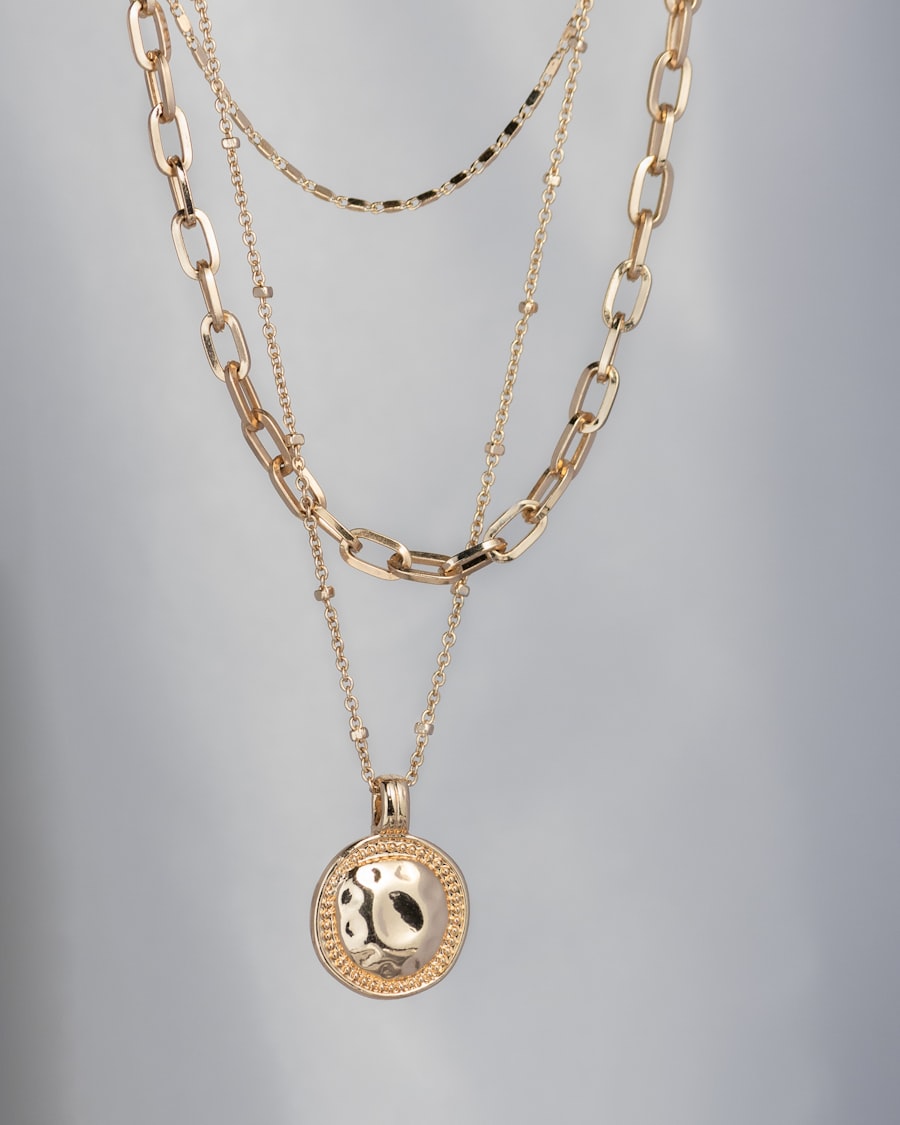 Gold Layered Necklace Set