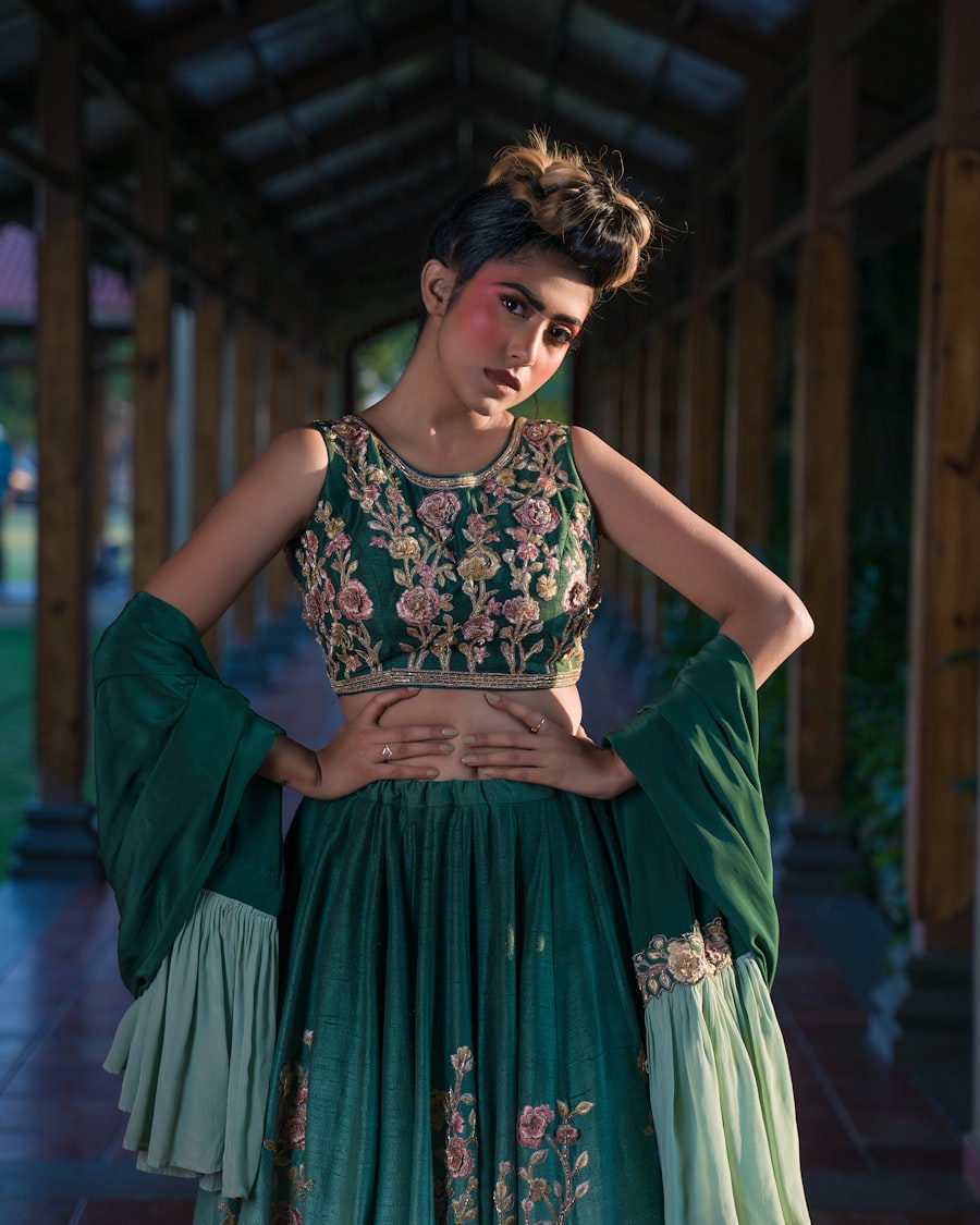 Emerald Cape Dress