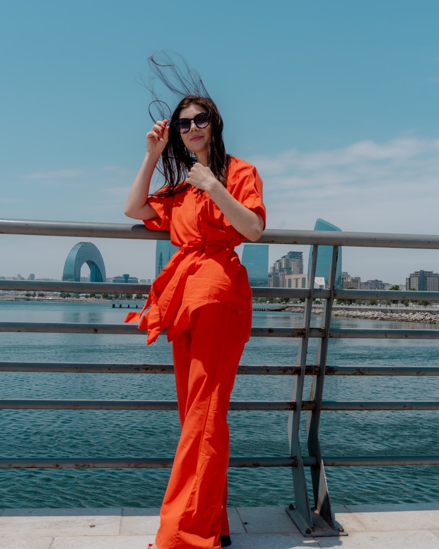 Red Belted Jumpsuit